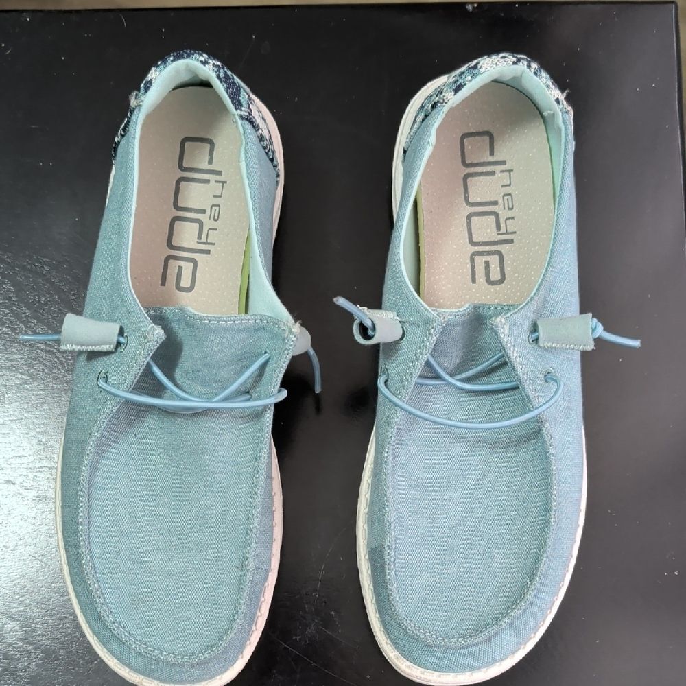 Hey Dude Sky Blue Loafers